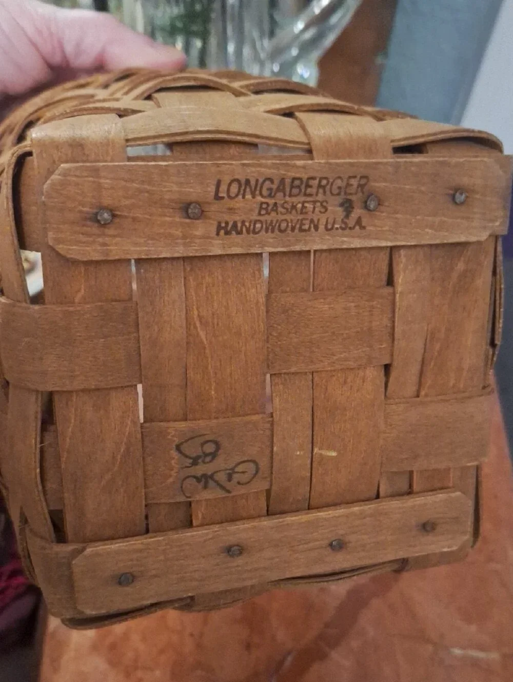 Longaberger handwoven basket